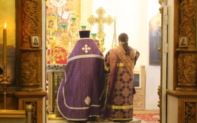 служение Епископа Сергия накануне Недели 2-ой Великого поста