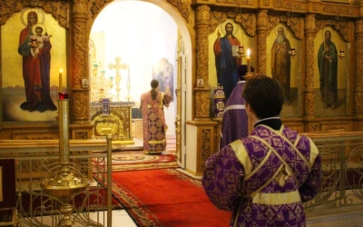 служение Епископа Сергия накануне Недели 2-ой Великого поста