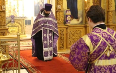 служение Епископа Сергия накануне Недели 2-ой Великого поста