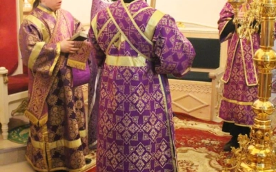 служение Епископа Сергия накануне Недели 2-ой Великого поста