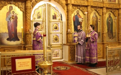 служение Епископа Сергия накануне Недели 2-ой Великого поста