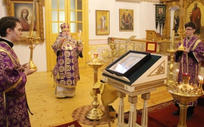 служение Епископа Сергия накануне Недели 2-ой Великого поста