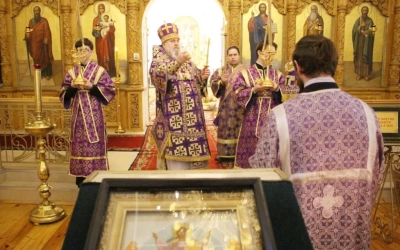 служение Епископа Сергия накануне Недели 2-ой Великого поста