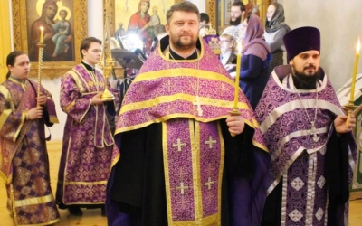 служение Епископа Сергия накануне Недели 2-ой Великого поста