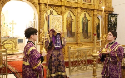 служение Епископа Сергия накануне Недели 2-ой Великого поста