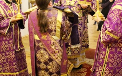 служение Епископа Сергия накануне Недели 2-ой Великого поста