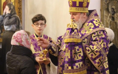 служение Епископа Сергия накануне Недели 2-ой Великого поста