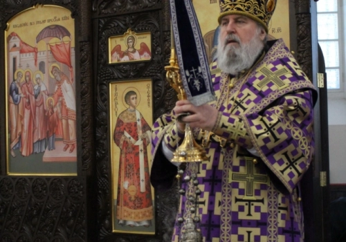 Литургия Преждеосвященных Даров в Благовещенском соборе город Гагарин