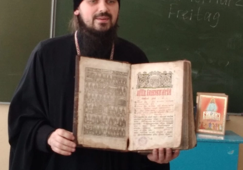 Беседа с учениками школы Новое село