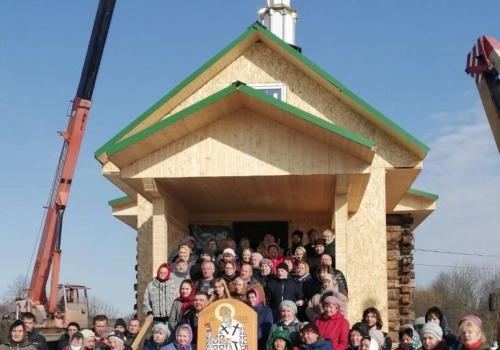 Освящение купола и креста для храма свт. Спиридона Тримифунтского