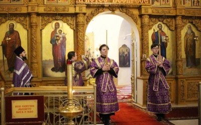 Епископ Сергий совершил чинопоследование Пассии