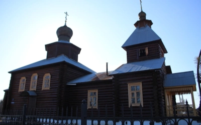 служение Епископа Сергия в третью Неделю Великого поста, Крестопоклонную