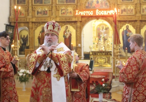 Епископ Вяземский и Гагаринский Сергий совершил Всенощное бдение в Свято-Троицком кафедральном соборе г. Вязьмы