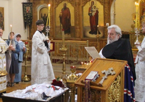 Епископ Вяземский и Гагаринский Сергий совершил отпевание