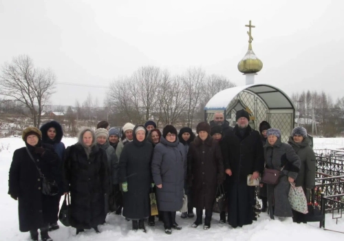 Заупокойная лития на могиле игумена Михея (Михальчича)