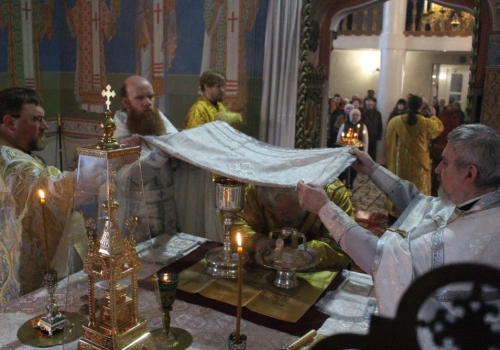 Божественная Литургия в храма Рождества Христова г. Сафоново