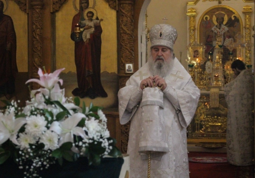 Архиерейское служение в праздник Лазаревой Субботы