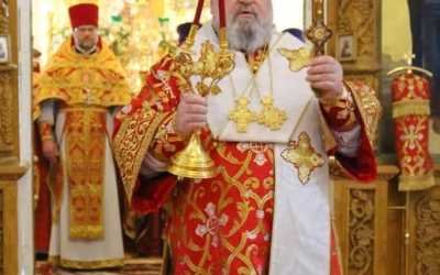 служение Епископа Сергия в день Престольного праздника