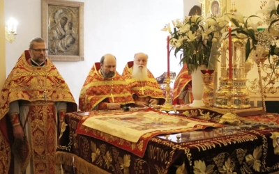 служение Епископа Сергия в день Престольного праздника