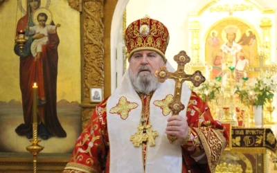 служение Епископа Сергия в день Престольного праздника