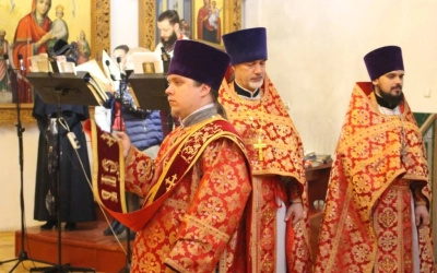 служение Епископа Сергия в день памяти иконы Божией Матери