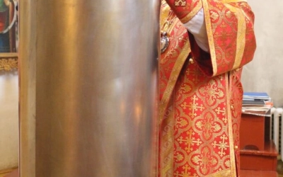 служение Епископа Сергия в день памяти иконы Божией Матери