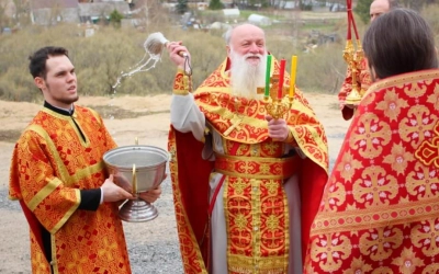 служение Епископа Сергия в день памяти иконы Божией Матери