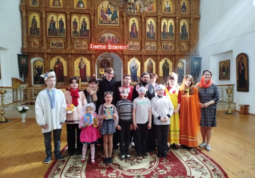 Пасхальный утренник в Свято-Троицком соборе г. Вязьмы