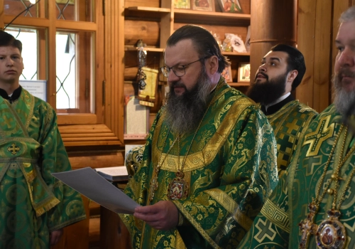В день памяти схимонахини Макарии (Артемьевой) митрополит Исидор возглавил Божественную литургию в селе Тёмкино