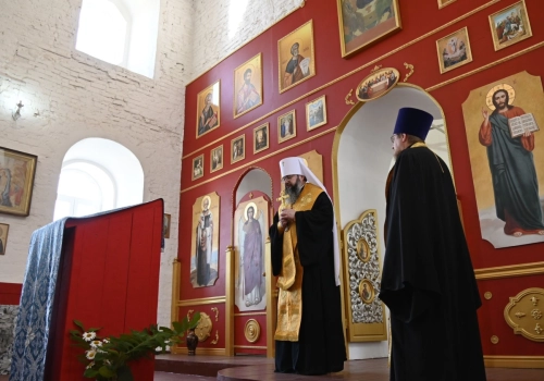 Слово митрополита Исидора в Спасо-Преображенском храме-памятнике на встрече с участниками проекта «Ценностный код молодёжи 2.0: Одна война, один народ»