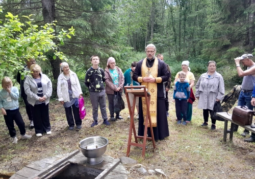 Водосвятный молебен в день памяти Владимирской иконы Божией Матери на источнике в д.Касня