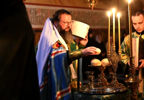 В канун празднования обретения мощей преподобного Герасима Болдинского митрополит Исидор совершил Всенощное бдение в Болдином монастыре