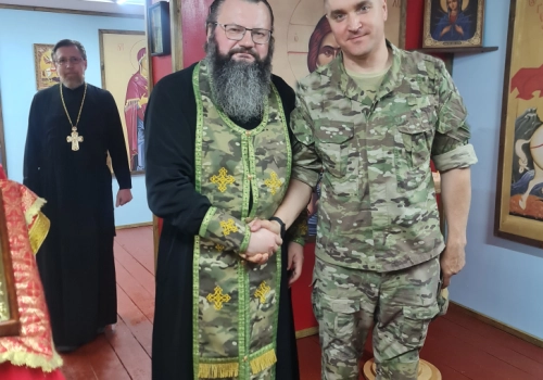 Начальник пункта управления - заместитель начальника штаба Артур Николаевич удостоен Архиерейской грамоты﻿