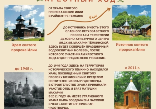 2 августа в Тёмкино состоятся мероприятия, посвященные памяти Пророка Божия Илии и Дню Тёмкинского района