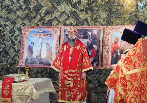 Митрополит Исидор возглавил Божественную литургию на территории воинской части