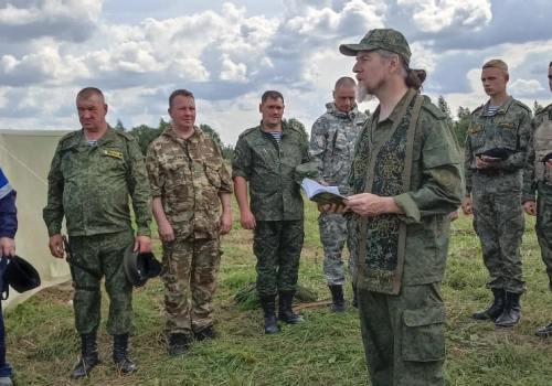 Состоялся полевой выход казаков и кадетов Вяземского отделения Смоленского отдельского казачьего общества