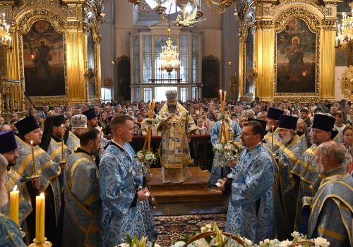 Митрополит Исидор возглавил Всенощное бдение в канун праздника Успения Пресвятой Богородицы