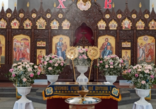 Праздник Успения Пресвятой Богородицы в Благовещенском соборе г. Гагарин