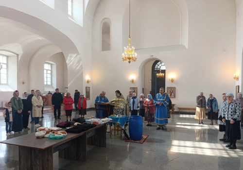 Праздник Спаса Нерукотворного в Благовещенском соборе в г. Гагарин