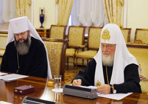 Встреча Святейшего Патриарха Кирилла с делегацией Коптской Церкви