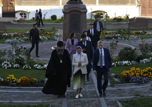 Успенский кафедральный собор посетила генеральный директор Российского экспортного центра В.О. Никишина