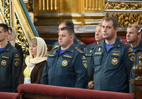 Митрополит совершил молебен перед иконой Божией Матери, именуемой «Неопали́мая Купина́»