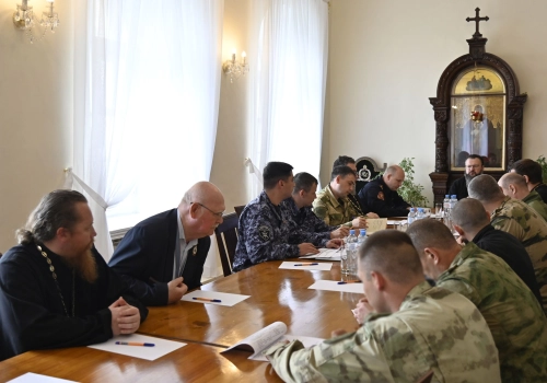 Состоялось совещание митрополита Исидора с сотрудниками Росгвардии