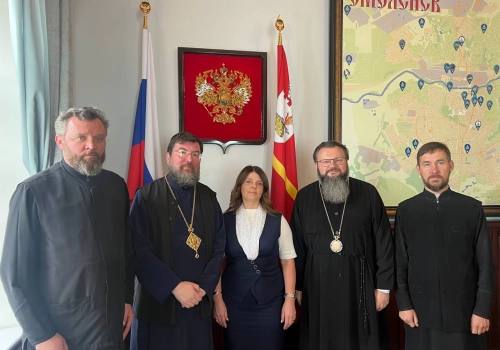 Состоялась встреча митрополита Смоленского и Дорогобужского Исидора и епископа Бобруйского и Быховского Серафима