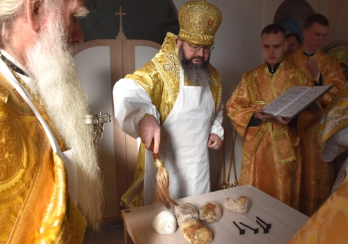 Великое освящение храма в честь «Всех святых» в д. Никольское Сычевского района