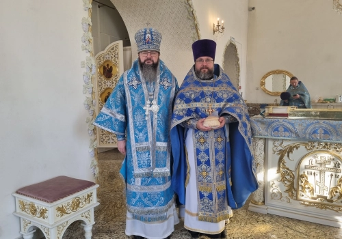 Архипастырь поздравил руководителя отдела по взаимоотношениям Церкви с обществом и СМИ с годовщиной хиротонии