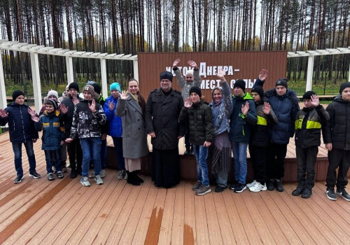 Дети СОГБУ «Вяземская школа-интернат» посетили Свято-Владимирский мужской монастырь на истоке Днепра