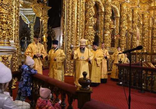 Митрополит Исидор возглавил Всенощное бдение в канун Недели 19-й по Пятидесятнице