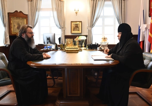 Встреча митрополита Исидора с игуменией Елисаветой (Киселевой)