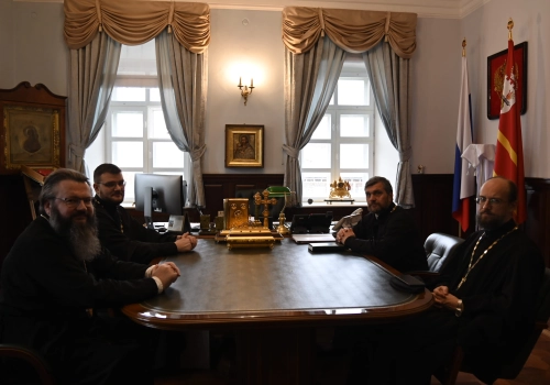 Рабочее совещание Главы Смоленской митрополии с членом Двусторонней комиссии по диалогу между Русской Православной Церковью и Коптской Церковью иереем Павлом Лизгуновым